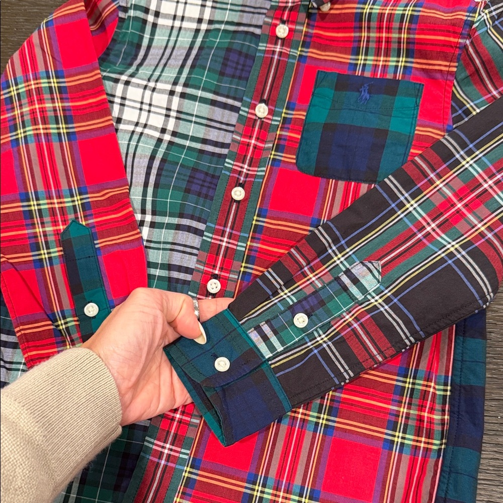 Polo by Ralph Lauren Colorful Plaid Kids Shirt - Picture 6 of 7